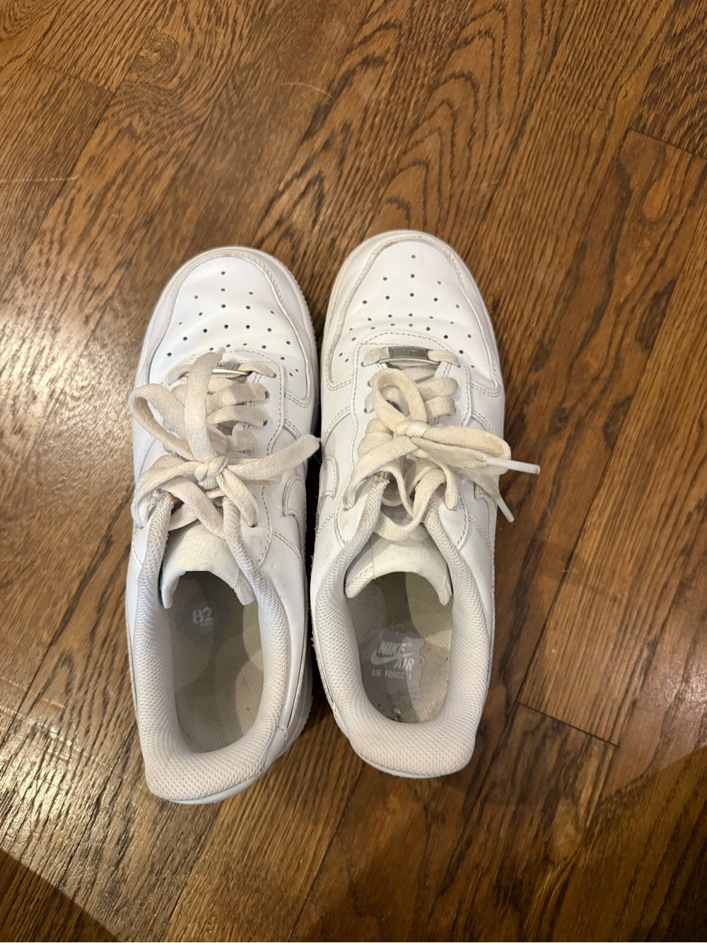 Nike White Low-Top Leather Sneakers